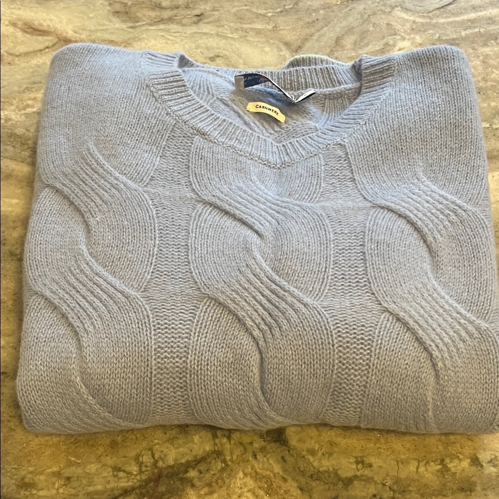 Vineyard Vines Periwinkle Blue Cashmere Crewneck Sweater